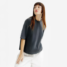 Women's Crop Top T-Shirt - Grey Women's Crop Top T-Shirt - Grey