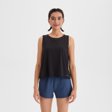 Women's Running Breathable Short Tank Top - KIPRUN Run 500 Dry Black