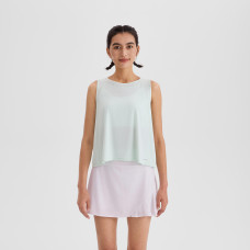 Women's Running Breathable Short Tank Top - KIPRUN Run 500 Dry Mint Green