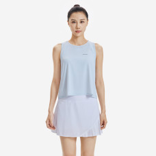 Women's Running Breathable Short Tank Top - KIPRUN Run 500 Dry - Sky Blue