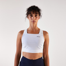 Women's Running Crop Tank Top Kiprun White