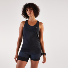 Women's running tank top, Kiprun Run 500 Comfort black