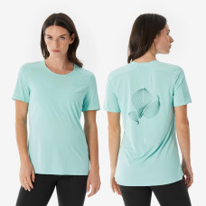 Women's short-sleeved hiking T-shirt MH500 - Blue