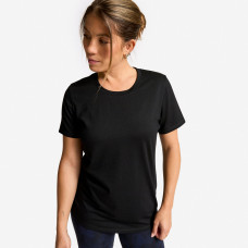 Women's Short-Sleeved T-Shirt Coolmax - Black
