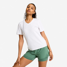 Women's V-Neck T-Shirt Coolmax - White